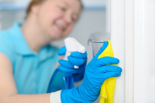Professional hard floor cleaning for a tiled floor in an Uxbridge property