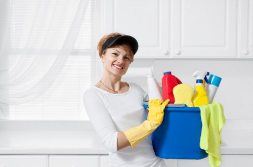 Local cleaners preparing a Uxbridge property for handover