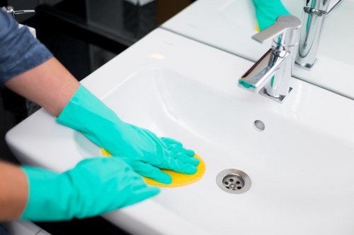 Experienced cleaners preparing a freshly cleaned property in Uxbridge