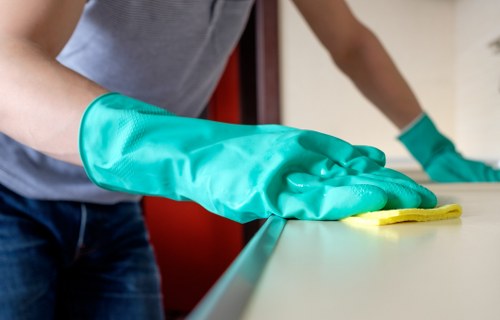 Cleaner working in a family home near Uxbridge