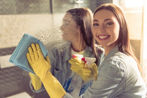 Local cleaners working in an Uxbridge property